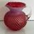 Fenton Cranberry Opalescent Hobnail Glass Pitcher 1 thumbnail