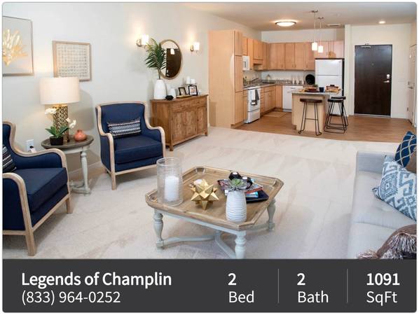 $1,704 / 2br - 1091ft2 - Don't wait! This spacious 2 bed, 2 bath will go fast! 1091 Sq Ft! (Champlin)63868703796481121