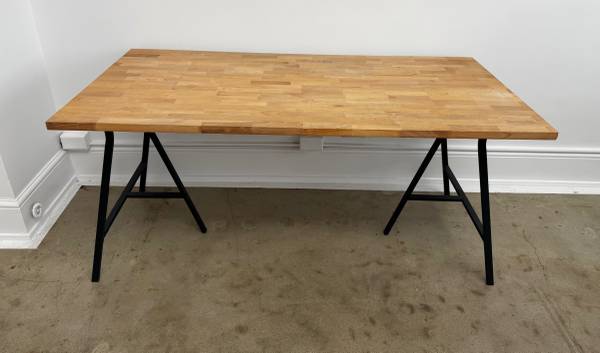 IKEA Gerton desk top with Lerberg base 1