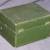 ORIGINAL GREEN, YELLOW PAINTED, & DECORATED BOX, c1860's 2 thumbnail