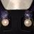 GOLD 18K Jaguar, Blue SAPPHIRE Earrings 2 thumbnail