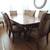 Dining Table w 8 Chairs 2 Leaves 78" to 102" 9 thumbnail