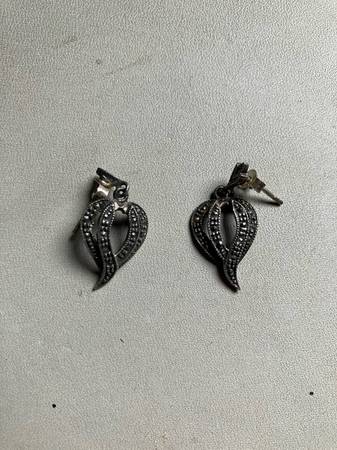 Marcasite Sterling Silver Earrings 1