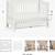 Pottery Barn Larkin Crib & conversion kit for crib & full bed.  White 4 thumbnail