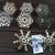 Snowflake Napkin Holder Rings-(silver metal) 8 thumbnail