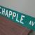 Lg Chapple Av 2-sided retired road street sign, mancave garage, yd art 1 thumbnail