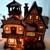 Elf Toymaking Collectibles Porcelain Lighted House Christmas Decor Gif 2 thumbnail