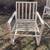 Set of six Vintage Mid century modern white patio chairs 2 thumbnail