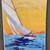 Lrg. Canvas sail boat print 2 thumbnail