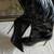 Size 8 Black 30" Thigh High Stiletto Boots Shiny 5 thumbnail