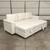 New Sofa Bed Sectional / Couch with Chaise - White Leather (Can Deliver) 10 thumbnail