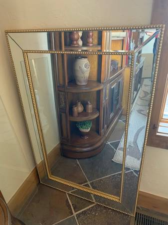 Two Large Mirrors with gold trim 1