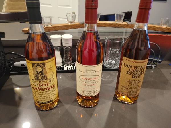 REDUCED Various allocated bourbon whiskey for sale 1