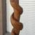 Hand carved wood clothes tree, coat tree hangar, snake motif 2 thumbnail