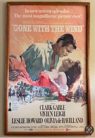 Gone With the Wind One Sheet Movie Poster 1