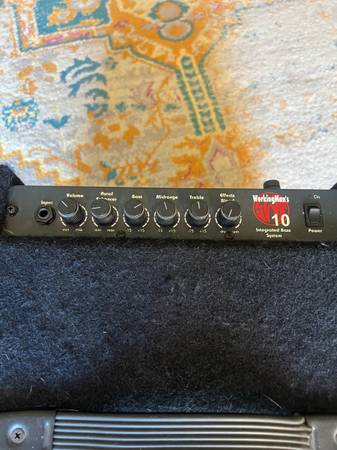 SWR Bass amp  Workongmans ‘10  great small practice amp or for low volume live (Southern California)63621126023811124