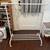 Clothing Rack With Wheels White Metal Rolling NEW 1 thumbnail
