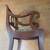 Antique Lyre-back Armchair--solid wood.  Early 1900s 7 thumbnail