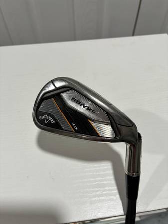 EXCELLENT Callaway Mavrik Max 7 Iron - Matrix Ozik Program F15 60 Regular Flex 1