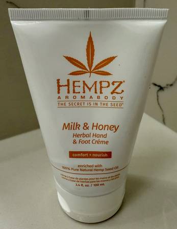 HEMPZ AROMABODY MILK & HONEY HERBAL HAND & FOOT CRÈME, 3.4 OZ. (3 AVAI 1