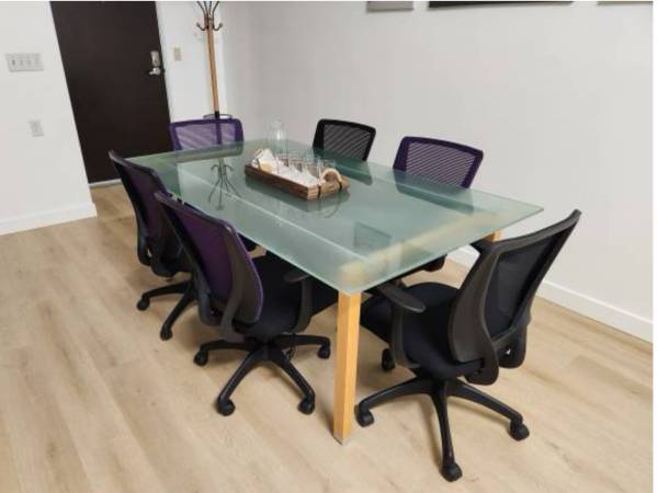Office confrence table and chairs 1