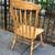 Armless solid oak chair 6 thumbnail