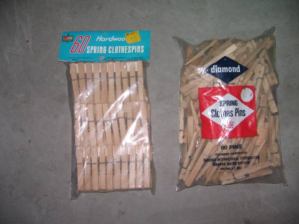 2 Bags of Spring Clip Clothes Pins 1