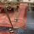 Antique Gilt Metal Coffee Table with Glass Top 6 thumbnail
