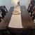 Expandable 6-seat dining room  Solid wood and real leather seats Inclu 6 thumbnail
