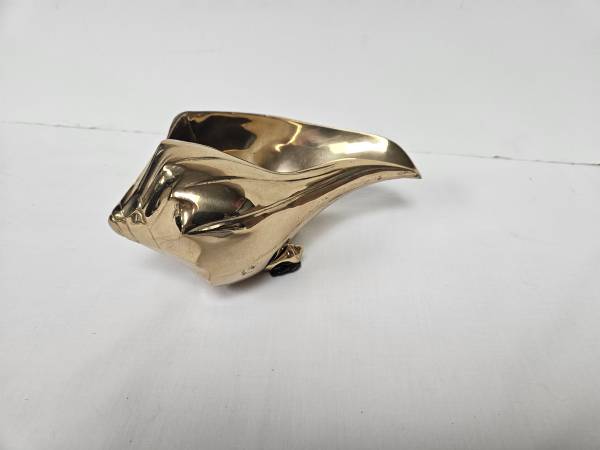 MCM Brass Conch Seashell Planter Sculpture Nautical Decor 1