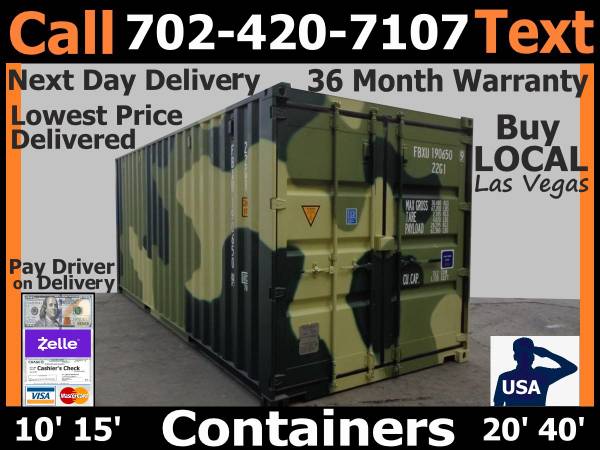 ▓▒▓ 20’ 40’ Containers Cargo Shipping Storage Container, Conex, Local 1