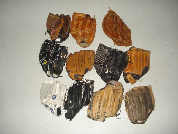 Baseball & Softball Gloves Right & Left Hand, Baseball Helmets 1