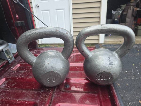 2-30 lb kettlebells $45 each 1