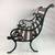 LITTLE MINIATURE BENCH  19” HIGH 19” WIDE 19” DEEP  MATERIAL: CAST IRO 4 thumbnail