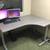 Ikea Elegant Grey Galant LShape New Cond Corner Desks/Adjustable TLegs 3 thumbnail