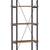Bookcase, 4-Tier, Rustic Brown, Homelegance Factory 5 thumbnail