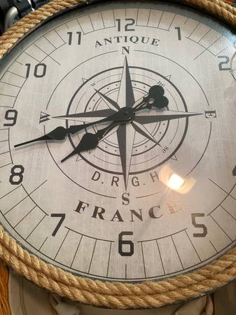 Nautical wall clock large 1