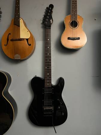 G&L ASAT HB TELECASTER FLOYD ROSE SPECIAL BLACK W/ OHSC 1