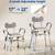 Shower Chair with Arms & Back, 550lbs Heavy Duty, 2 thumbnail
