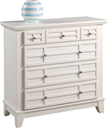 Mission Style, 4 Drawer Hardwood Chest, White Finish size: 36X36X16 1