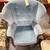 Craved Frame Blue Wing Back Chair 3 thumbnail