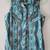 Rock and Roll Denim Ocean Aztec Print Sleeveless Snap Top shirt 1 thumbnail