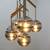 Visual Comfort Sedona 62"W Aged Brass Smoke Glass Chandelier 13 thumbnail