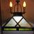 Antique Arts & Crafts Slag Glass Gas/Electric Pendant Fixture 3 thumbnail