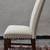 Collection of Six (6) Crown Mark Brand Wood and Fabric Dining Chairs 15 thumbnail