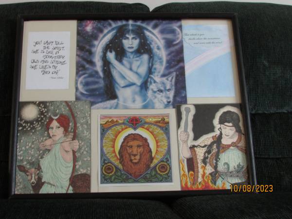 Goddess Poster featuring Artemis, Brigit, Scorpio, and Leo 1