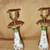 Pair  of Beautiful French Sevres Style Portrait Porcelain Candlesticks 5 thumbnail