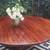 Vintage round mahogany dining pedestal table 4 thumbnail