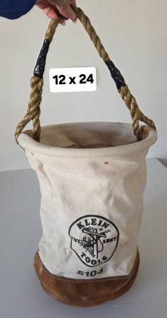 Klein Tools Canvas & Leather Bucket Bag 1