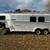 1999 custom fab aluminum 2 horse slant trailer for sale 1 thumbnail